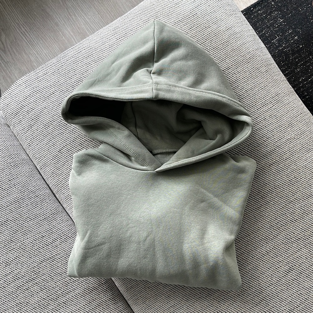 ZARA sage crop hoodie